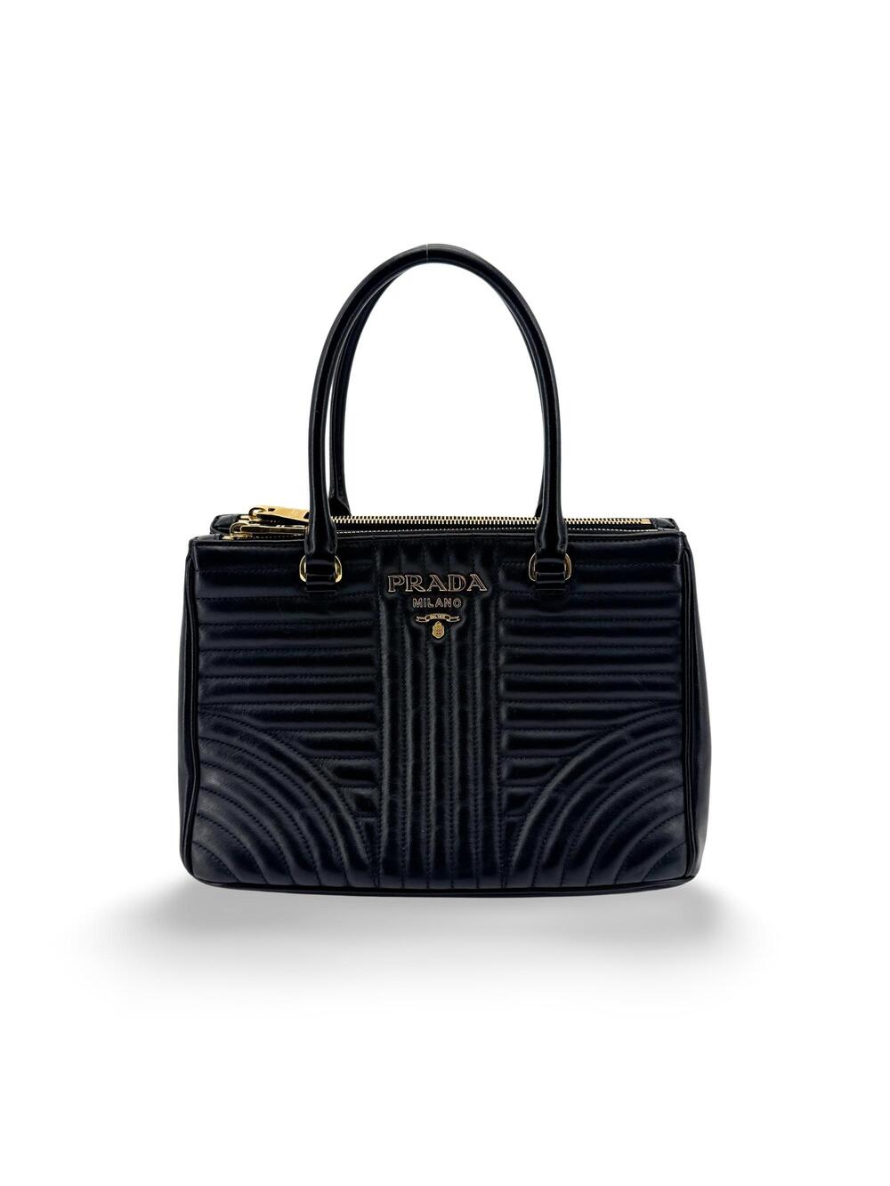 Prada Diagram Medium Leather Tote Bag #362700P77B